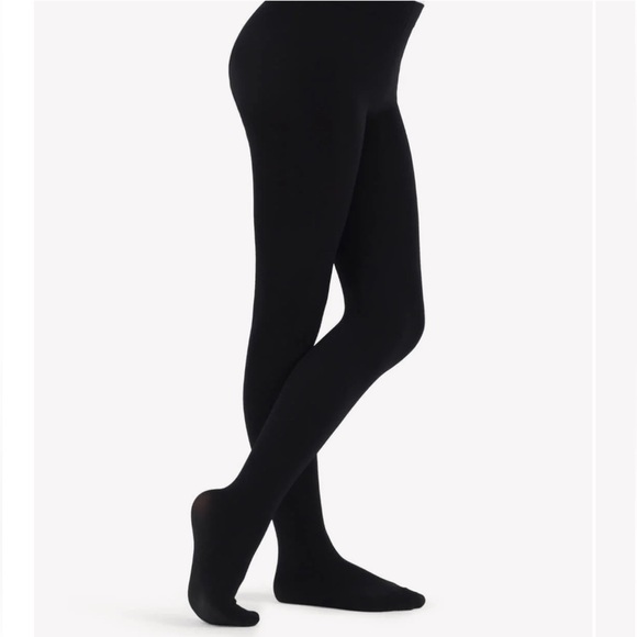 🩰Capezio Ultra Soft Black Tights - Picture 1 of 3
